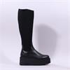 Marco Moreo Vale Stretch Knee High - Black Stretch